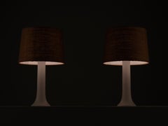 Pair of Luxus Glass Table Lamps, Sweden, 1970s