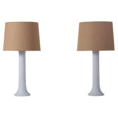 Pair of Luxus Glass Table Lamps, Sweden, 1970s