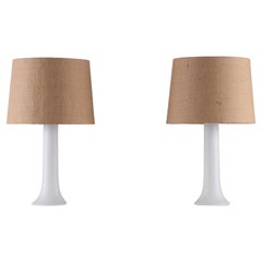 Pair of Luxus Glass Table Lamps, Sweden, 1970s