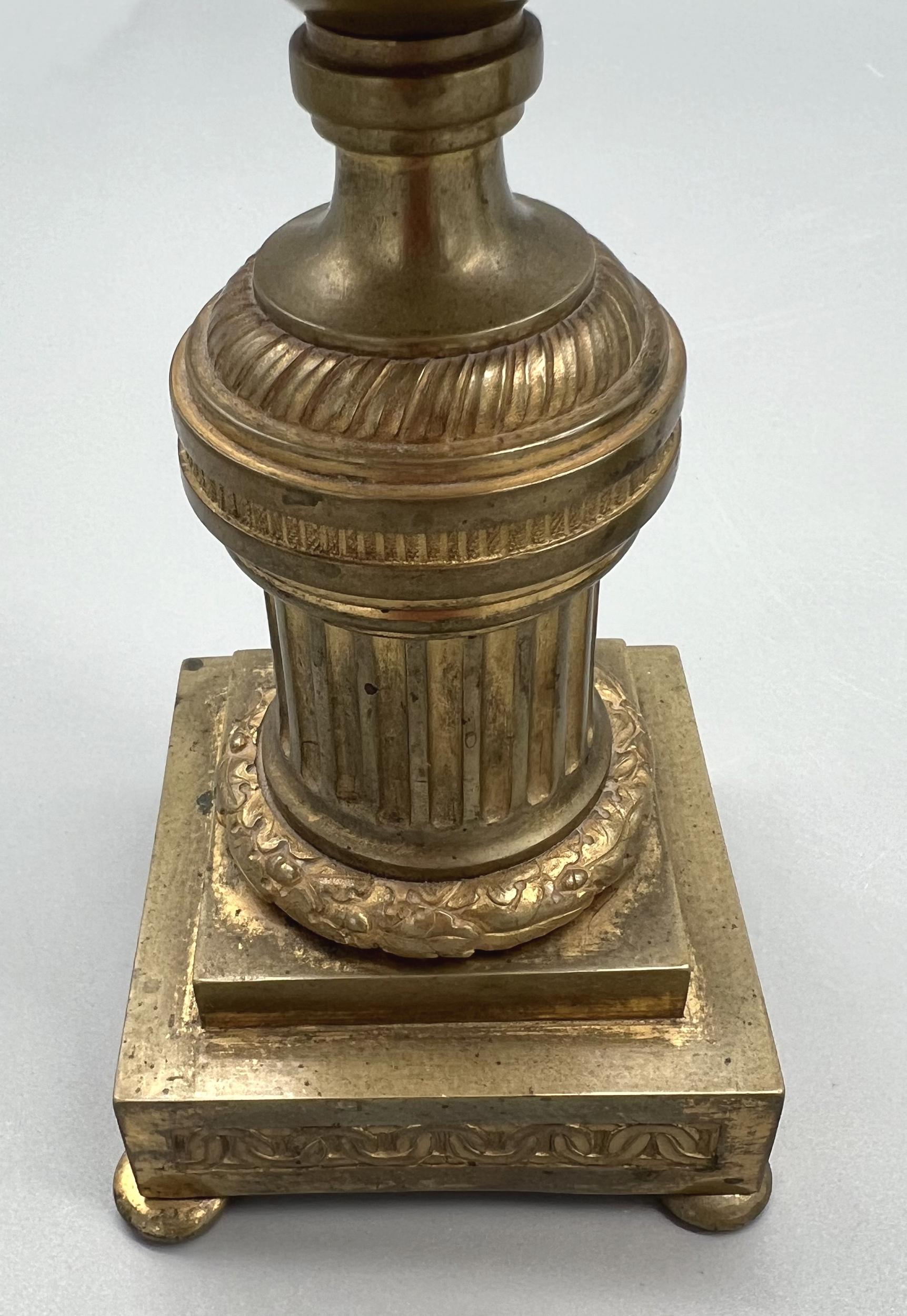 Bronzo Coppia di candelieri-cassette LXVI, Francia, circa 1800 in vendita