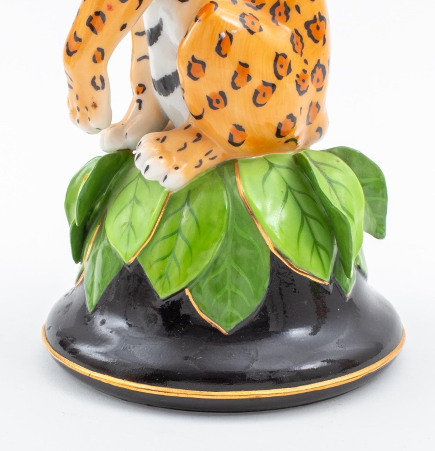 Paar Lynn Chase-Kerzenständer „ Jaguar Dschungel“ im Angebot 7