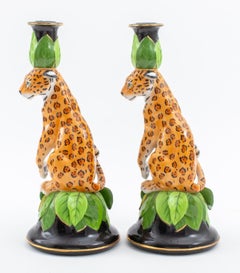Coppia di candelieri Lynn Chase "Jaguar Jungle