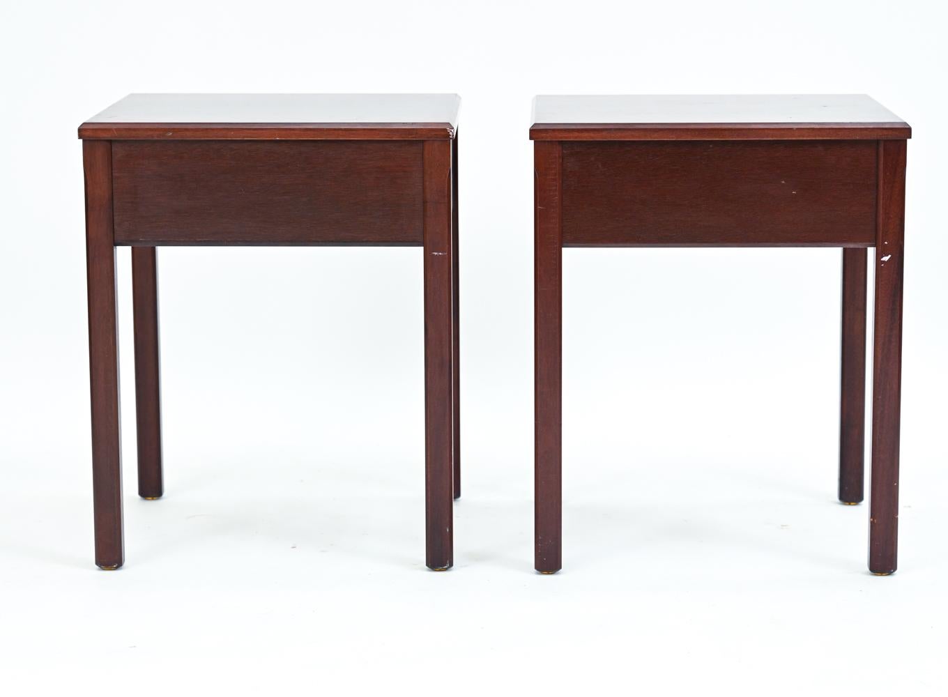 Pair of Lysberg Hansen Terp Mahogany Side Tables 2