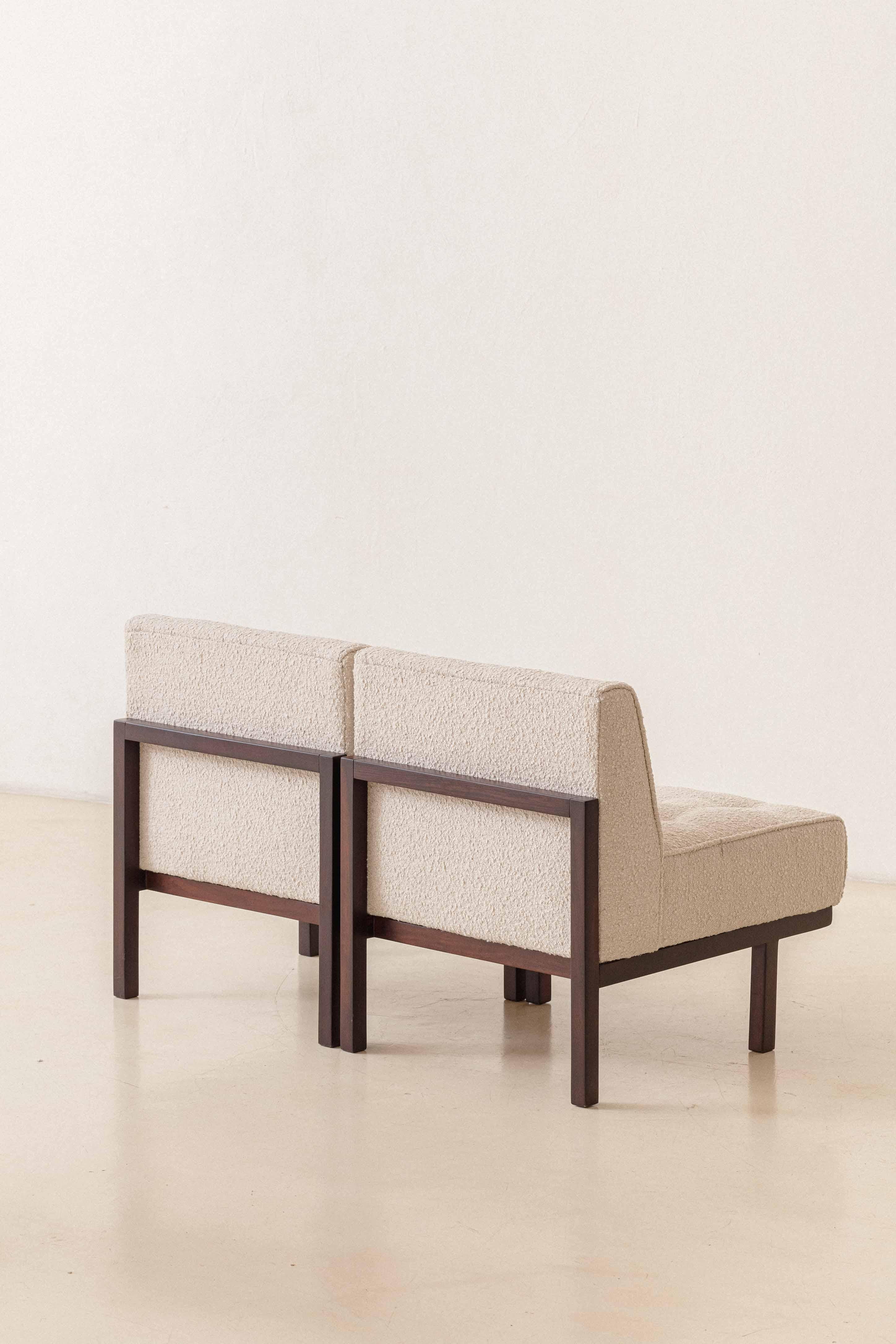Pair of M1 Armchairs by Brazilian Company Branco & Preto, Midcentury, 1952 For Sale 4