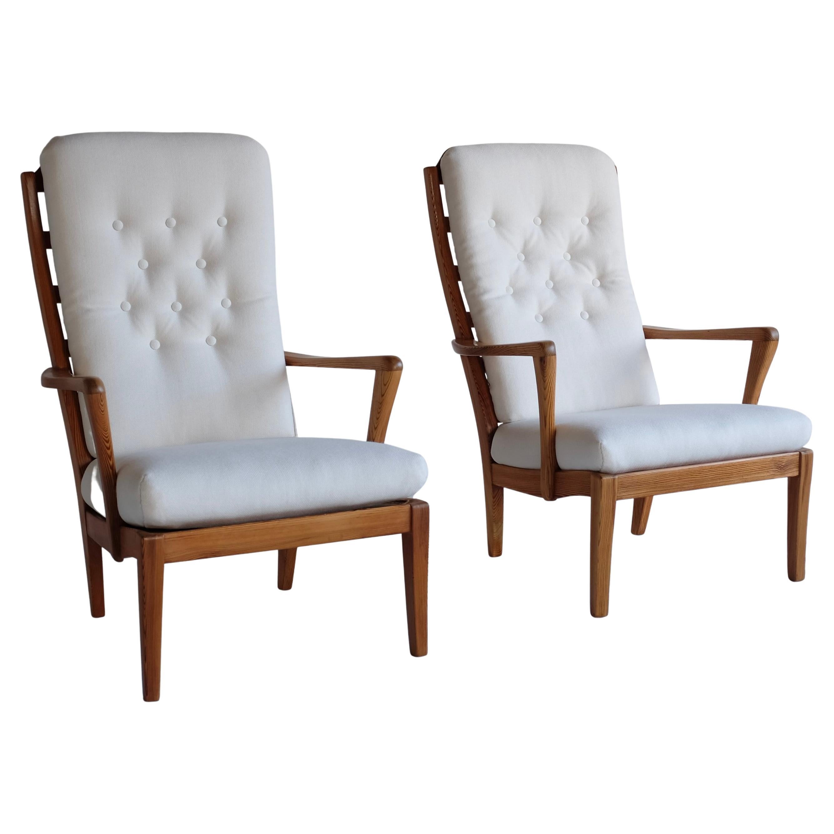 Pair of Mabulator High Back chairs by Carl Malmsten en venta
