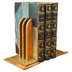 Pair of Machine Age Art Deco Bookends by Walter Von Nessen for Chase & Co
