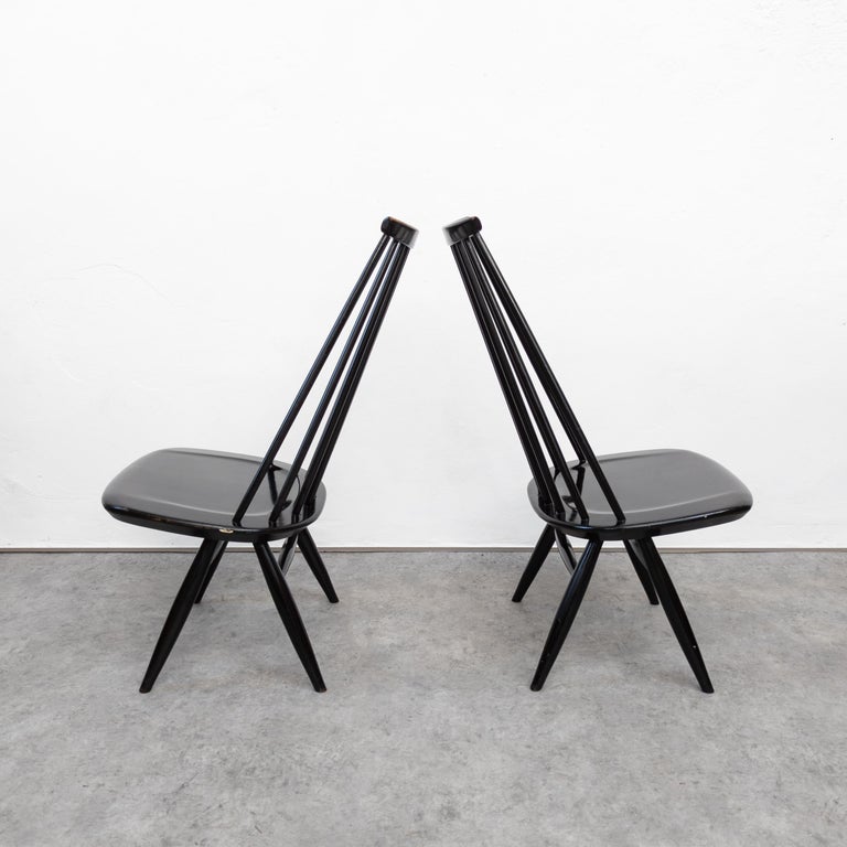 Pair of early Mademoiselle Lounge Chairs by Ilmari Tapiovaara for Asko For  Sale at 1stDibs