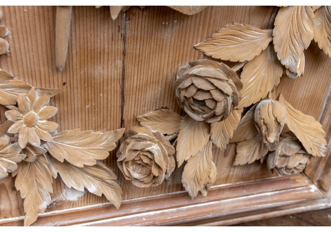 19th Century Pair of Magnificent Antique French Carved Wood Panels Depicting the Four Seasons For Sale