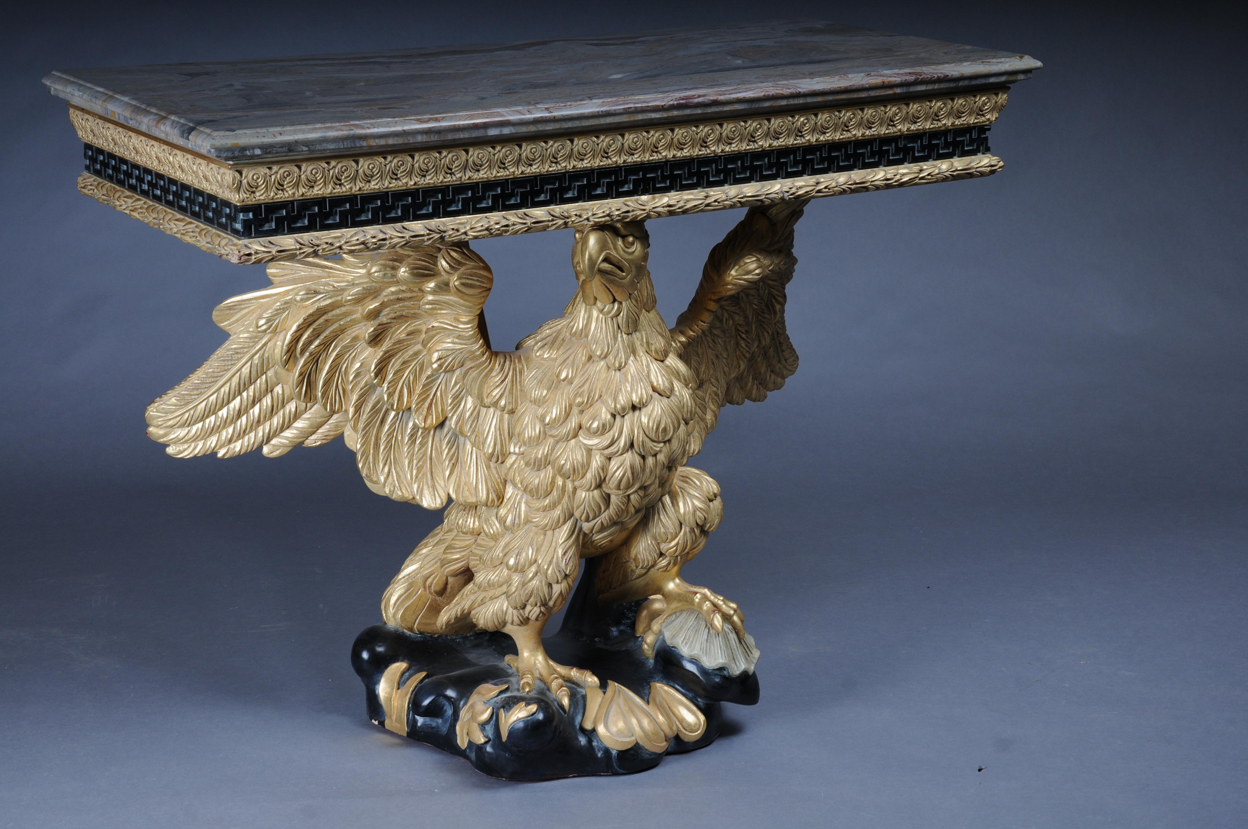 Pair of Magnificent Eagle Consoles Designed by William Kent For Sale 3