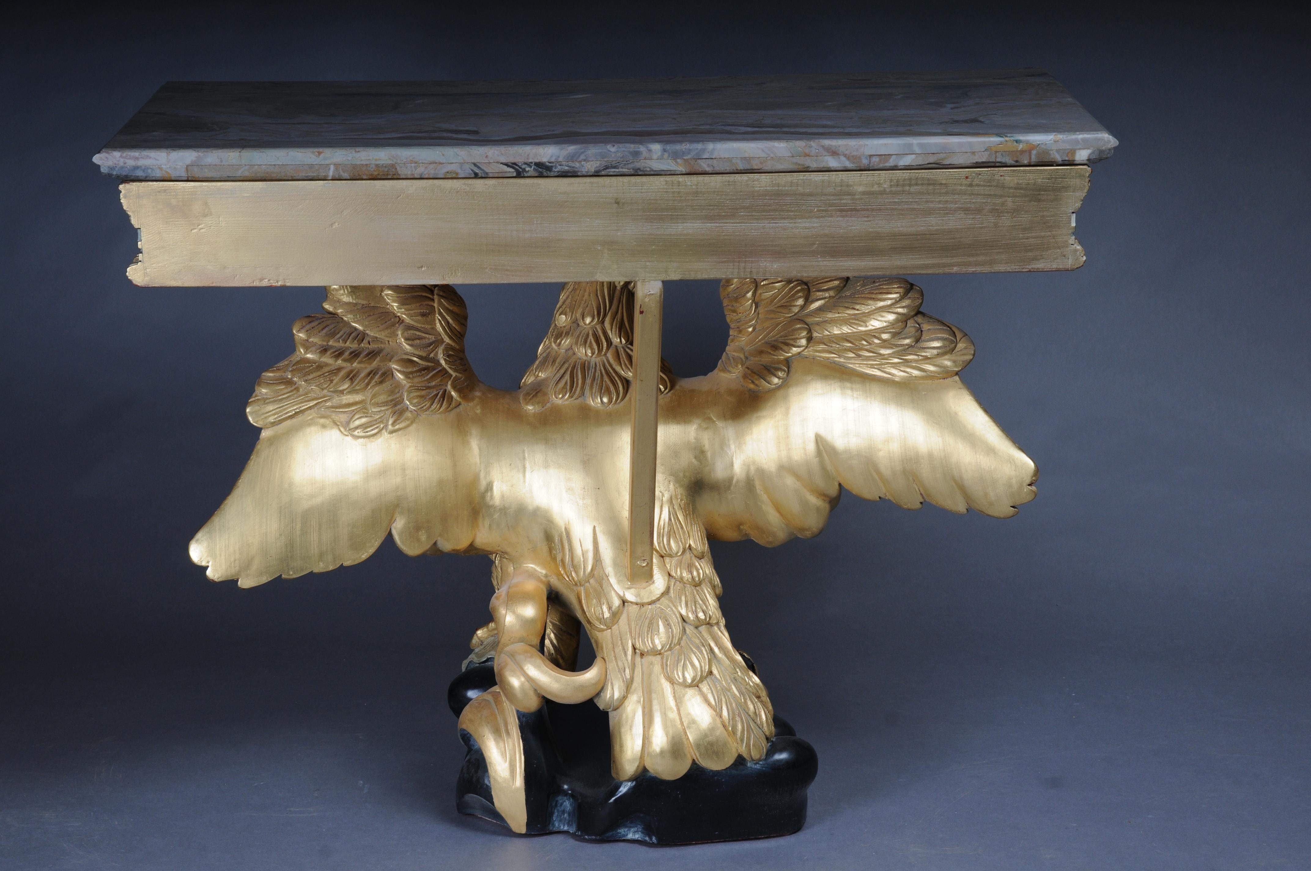 Pair of Magnificent Eagle Consoles Designed by William Kent For Sale 8