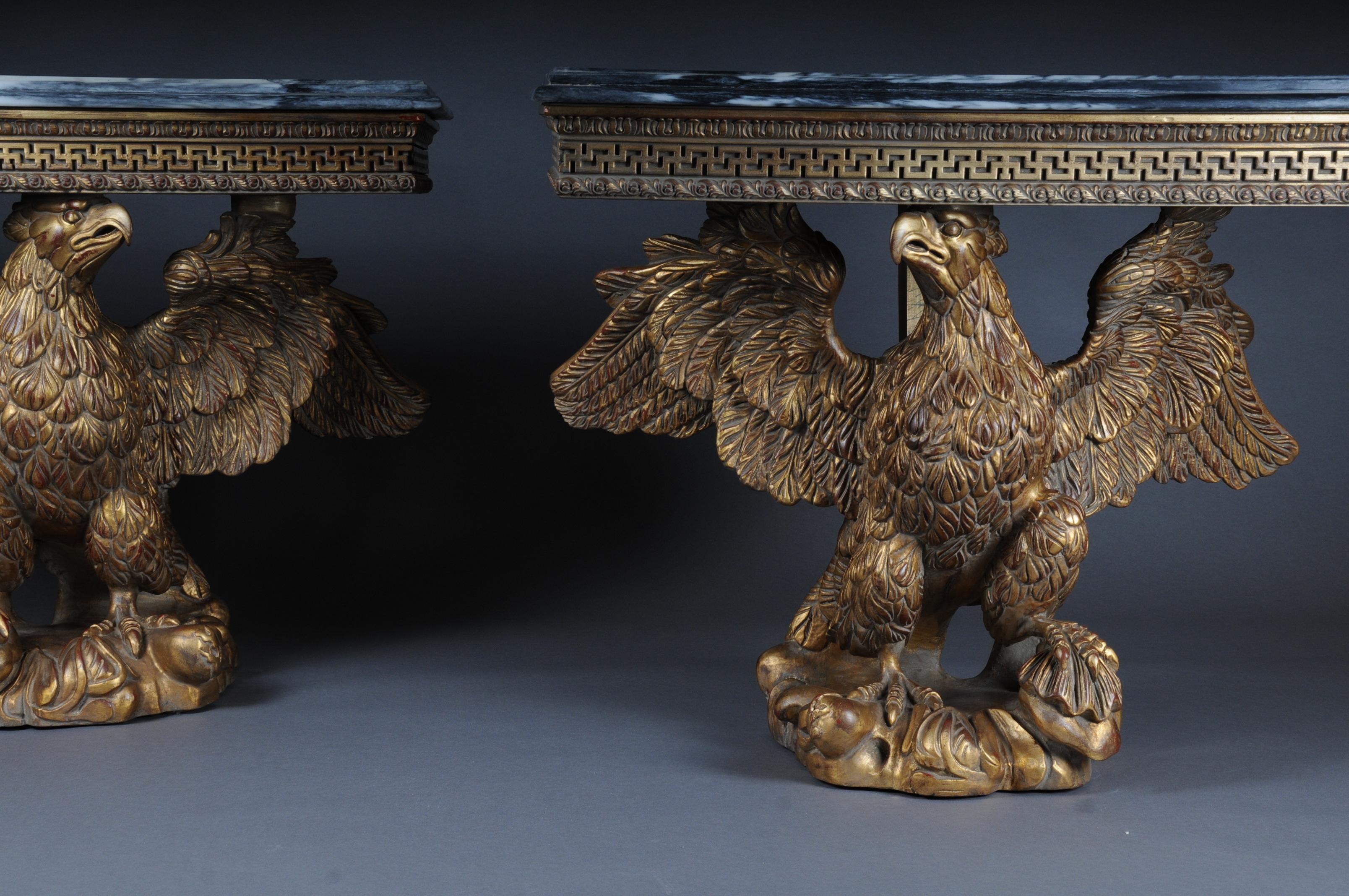 Pair of Magnificent Eagle Consoles Designed by William Kent 10