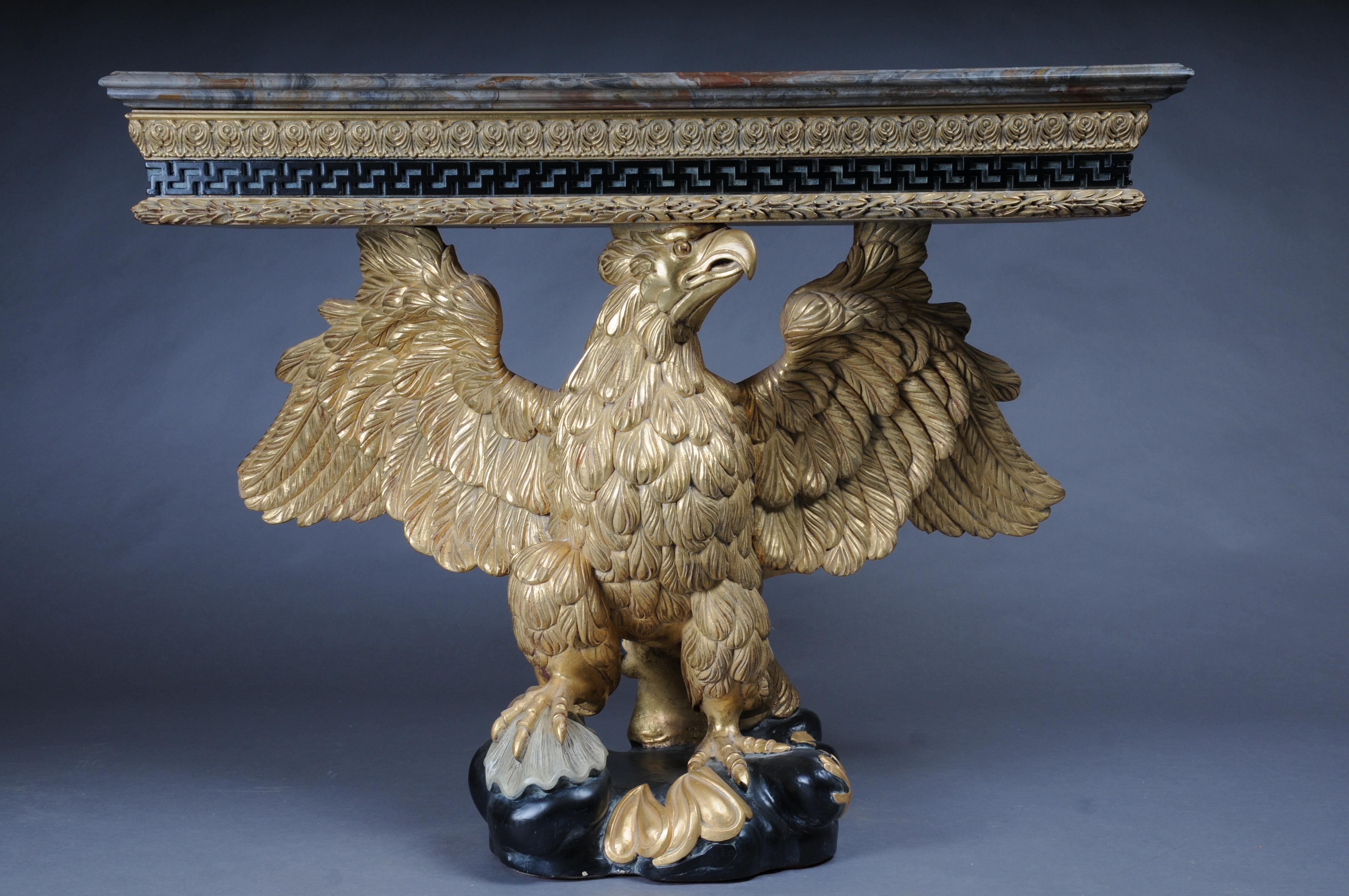 Pair of Magnificent Eagle Consoles Designed by William Kent For Sale 10
