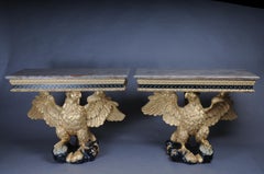 Pair of Magnificent Eagle Consoles Designed by William Kent