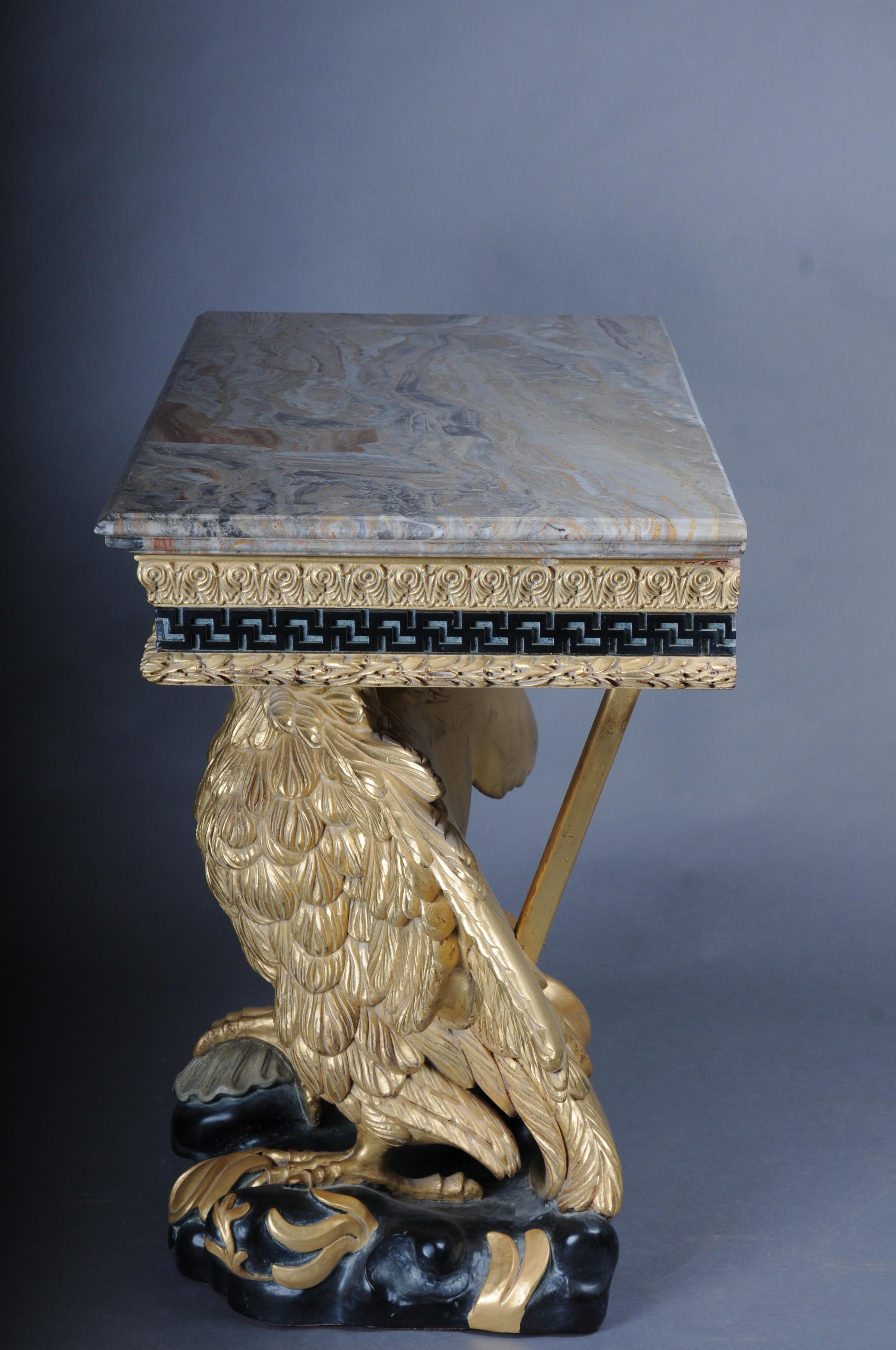 Pair of Magnificent Eagle Consoles Designed by William Kent For Sale 13