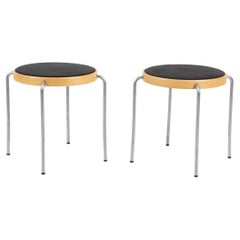 Pair of Magnus Olesen "Partout" Stacking Stools, Attr. to Thygesen & Sorensen