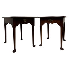 Paar Mahagoni 1 Schublade Nachttische oder End Tables