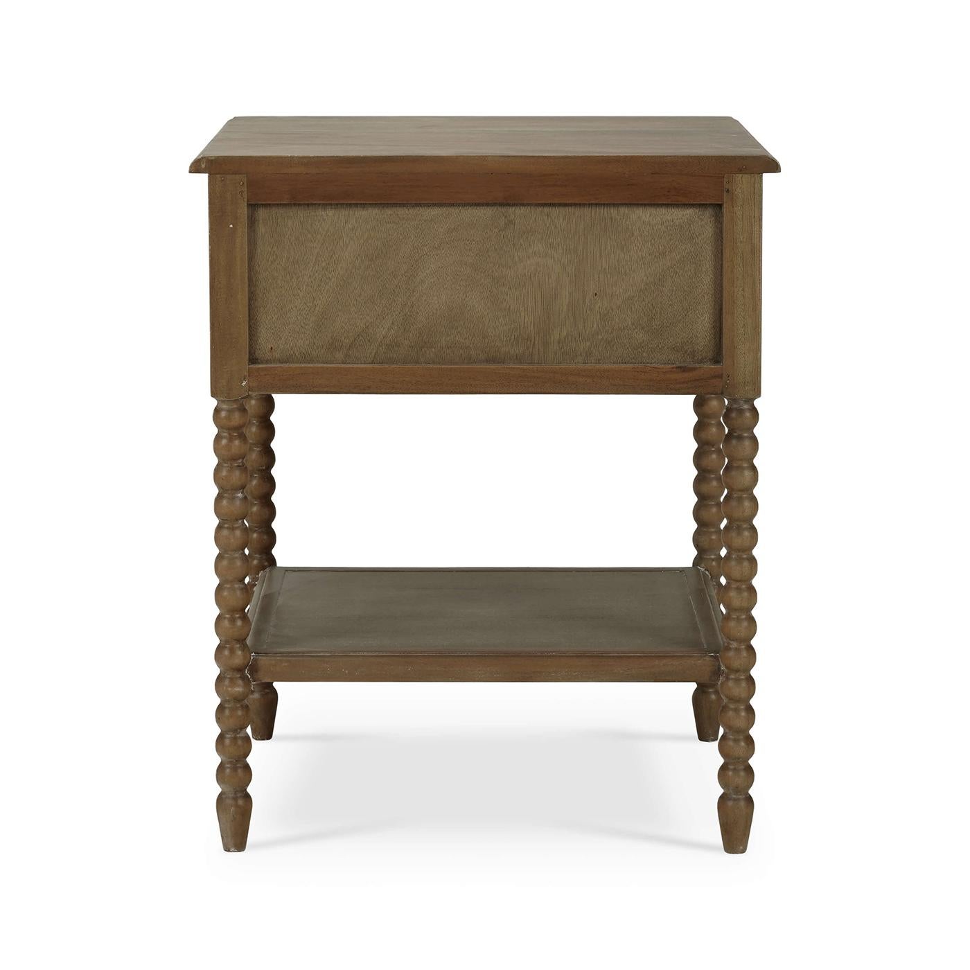 Contemporary Pair of Mahogany Antique Nightstands For Sale