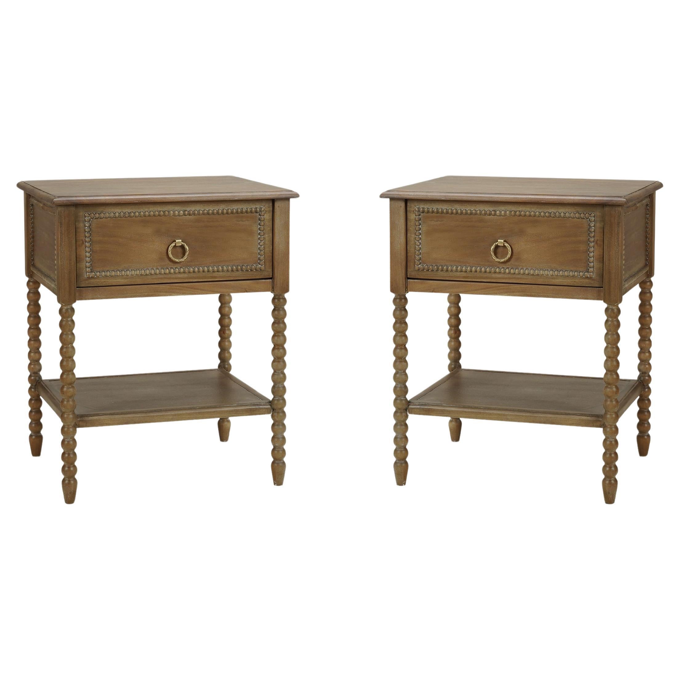 Pair of Mahogany Antique Nightstands