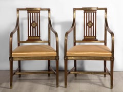 Pair of Mahogany Armchairs