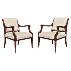 Pair of Mahogany Armchairs