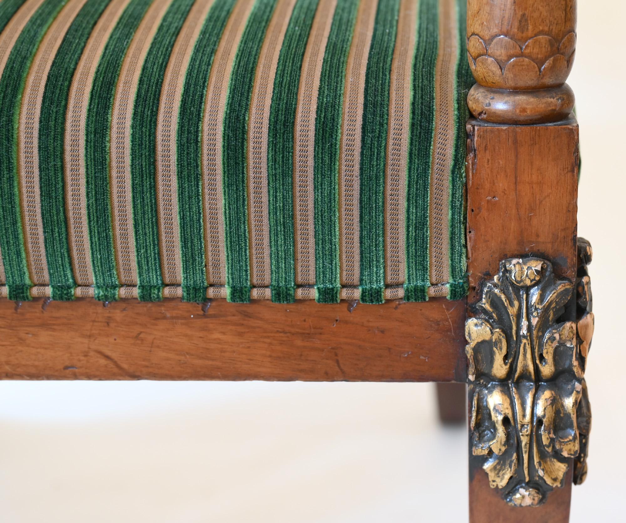 Pair of Mahogany Armchairs with Ram Heads, End of the 18th Century, Baltic 3