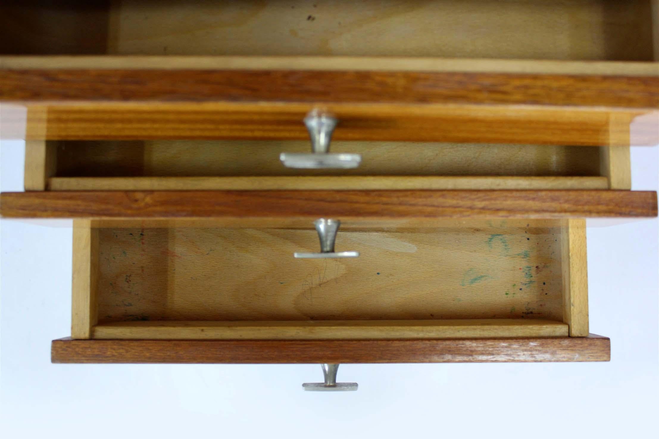 Pair of Mahogany Bedside Cabinets by UP Závody, Czechoslovakia, 1970s in vendita 6