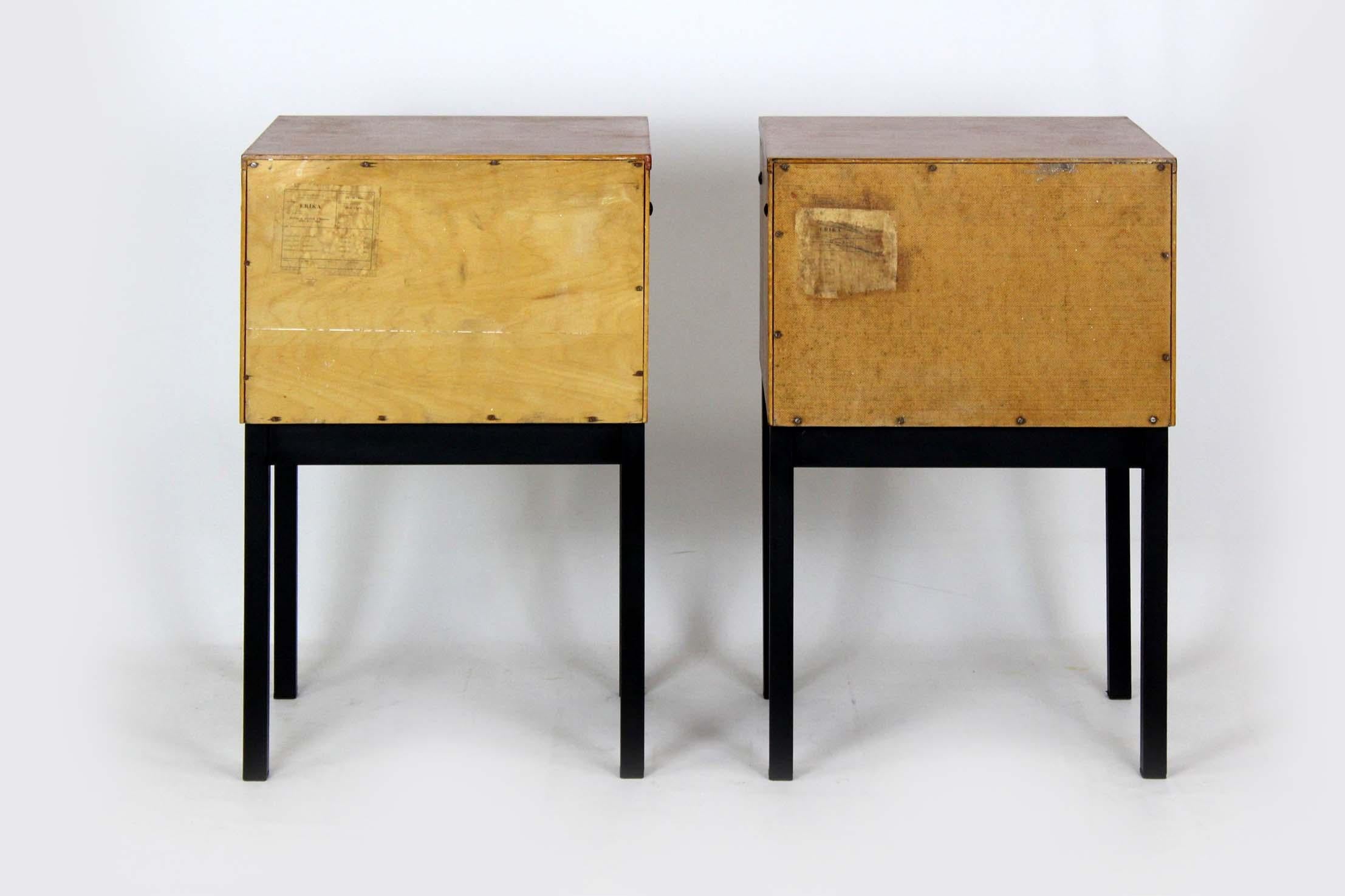 Pair of Mahogany Bedside Cabinets by UP Závody, Czechoslovakia, 1970s in vendita 12