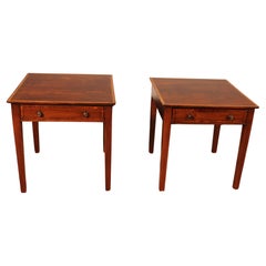 Antique Pair Of Mahogany Bedside Tables From The Early 19th Century