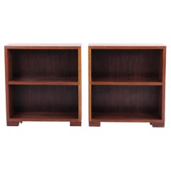 Pair of Mahogany Bookcases or Bedside Tables from the 1920s