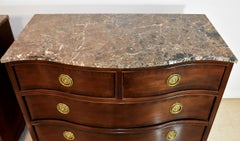 Pair of Mahogany Bow Front Chests by Century Furniture