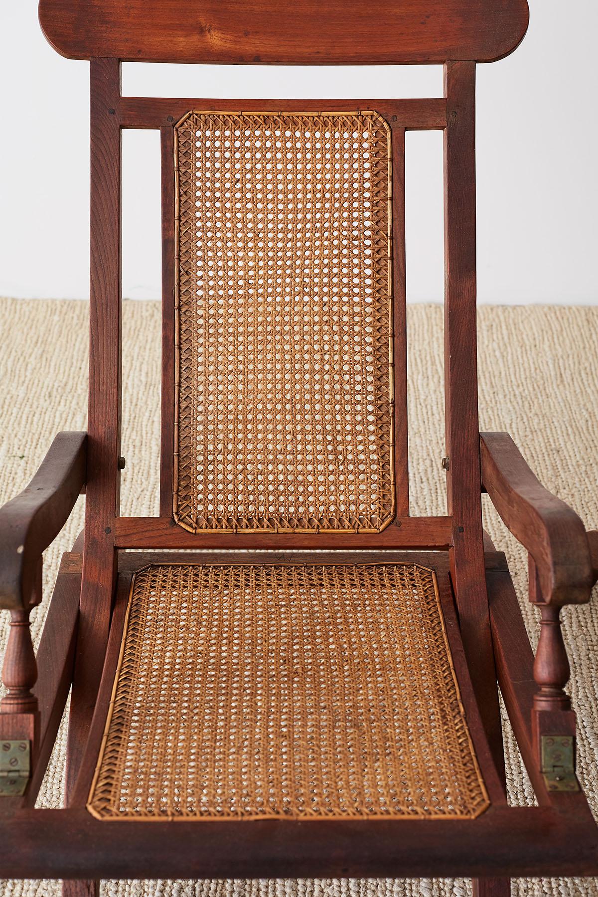 Pair of Mahogany Campaign Style Folding Plantation Chairs 2