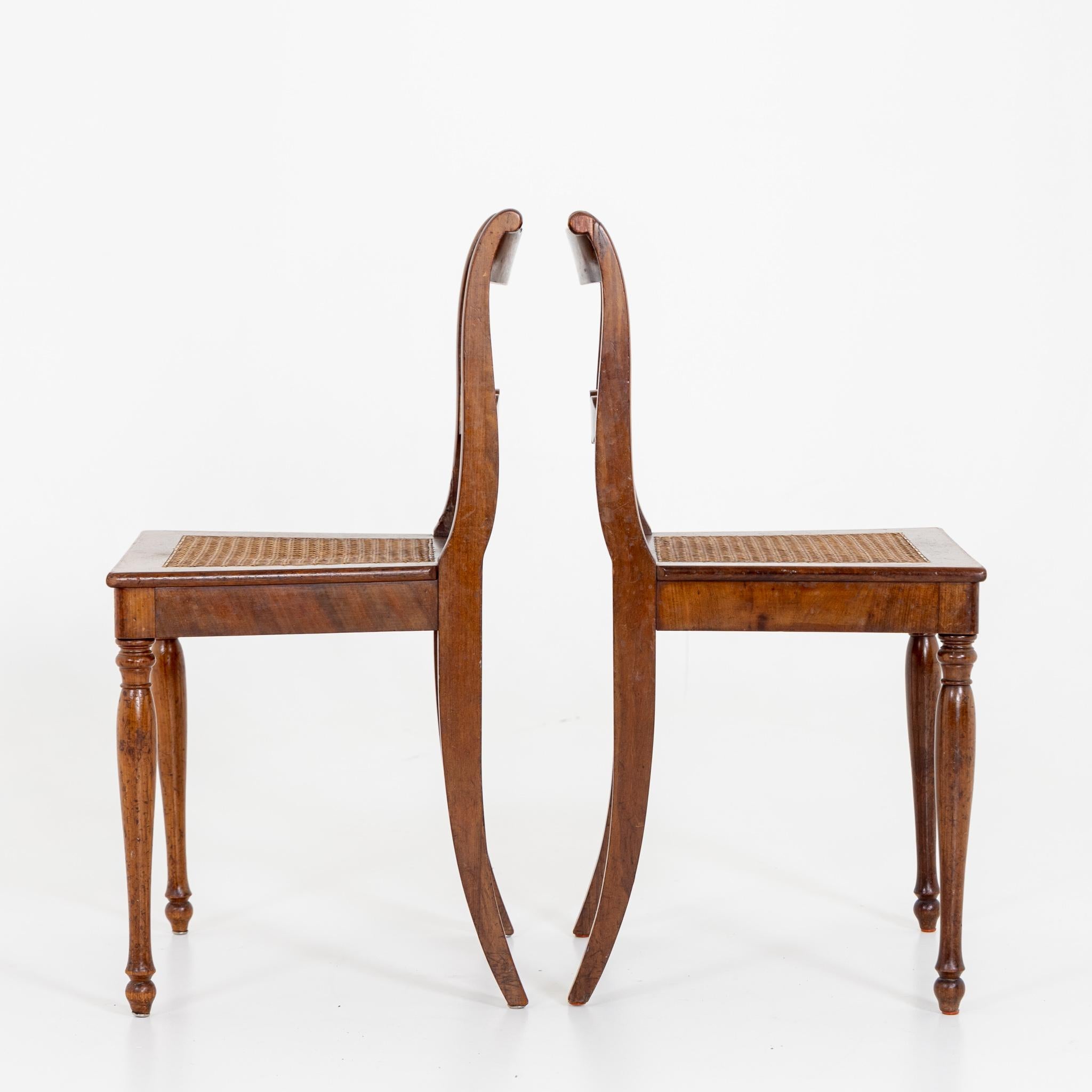 Pair of Mahogany Chairs, Germany, Berlin, c. 1825/30 In Good Condition In Greding, DE