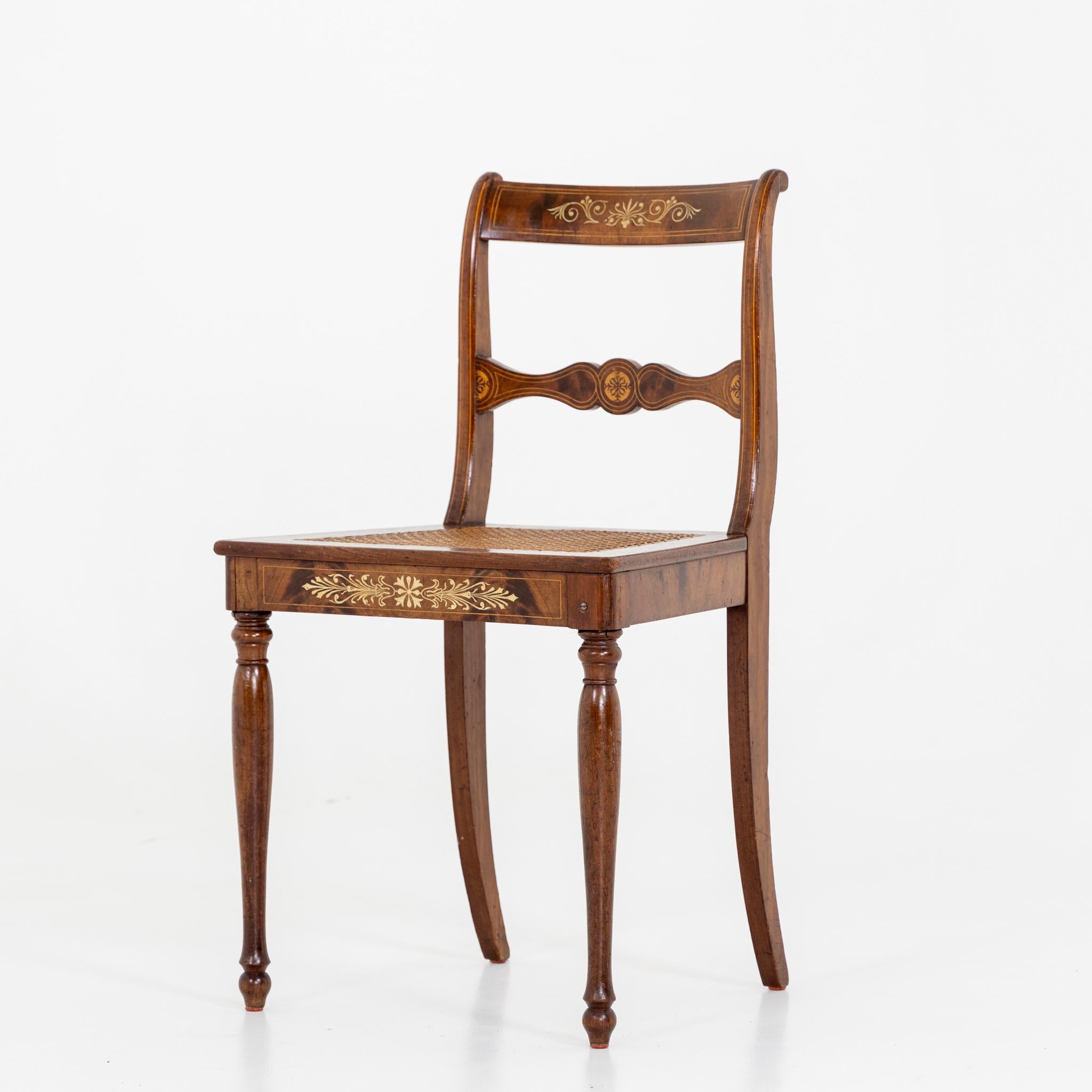 Early 19th Century Pair of Mahogany Chairs, Germany, Berlin, c. 1825/30
