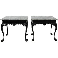 Pair of Mahogany Chippendale Side Tables, circa 1950