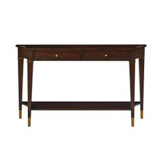 Pair of Mahogany Classic Console Tables