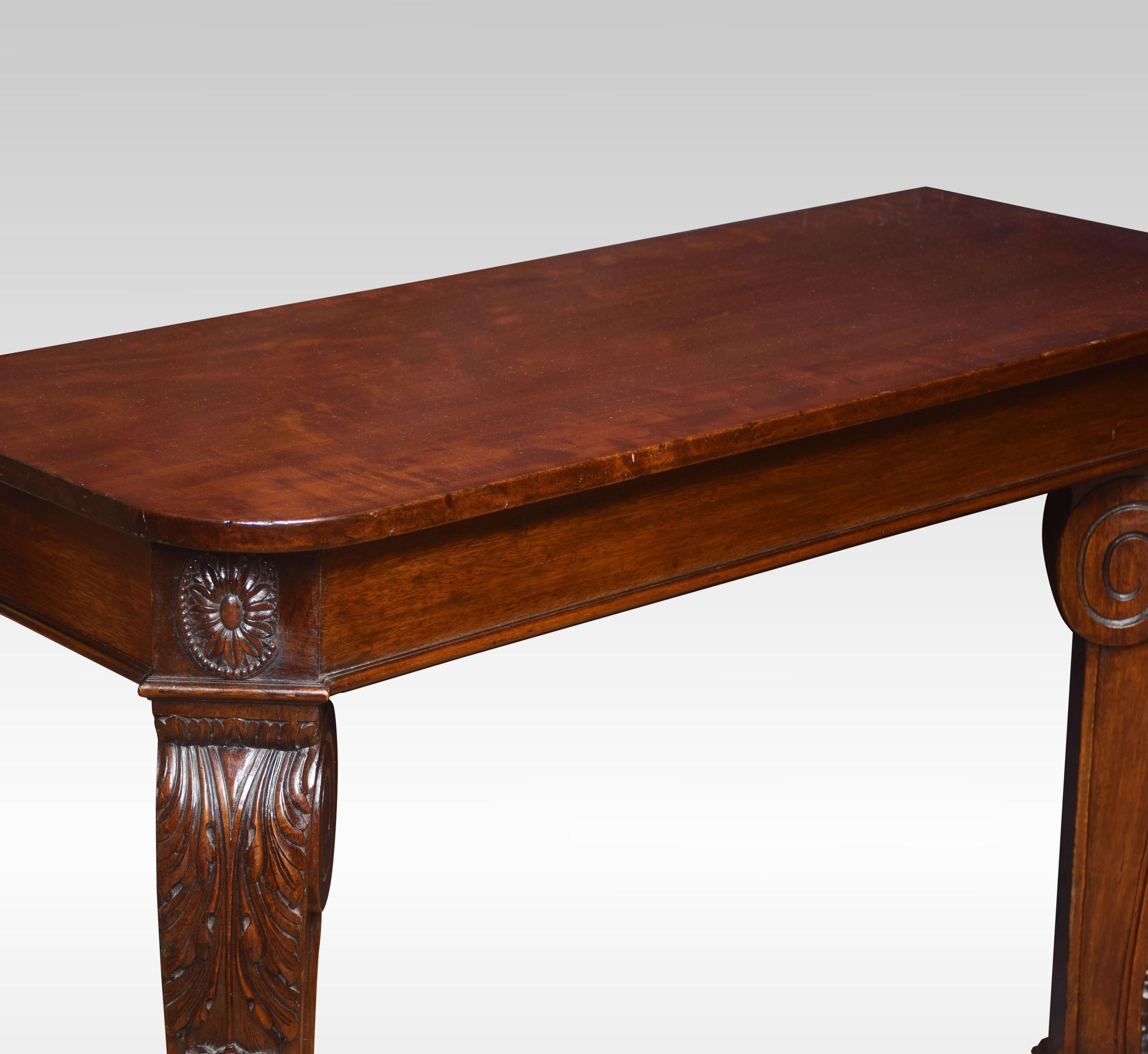 Pair of Mahogany Console Tables In Good Condition In Cheshire, GB