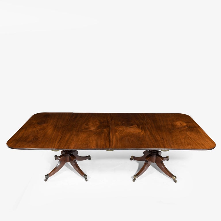 Pair of Mahogany Console Tables Which Convert into a Twin Pillar Dining ...