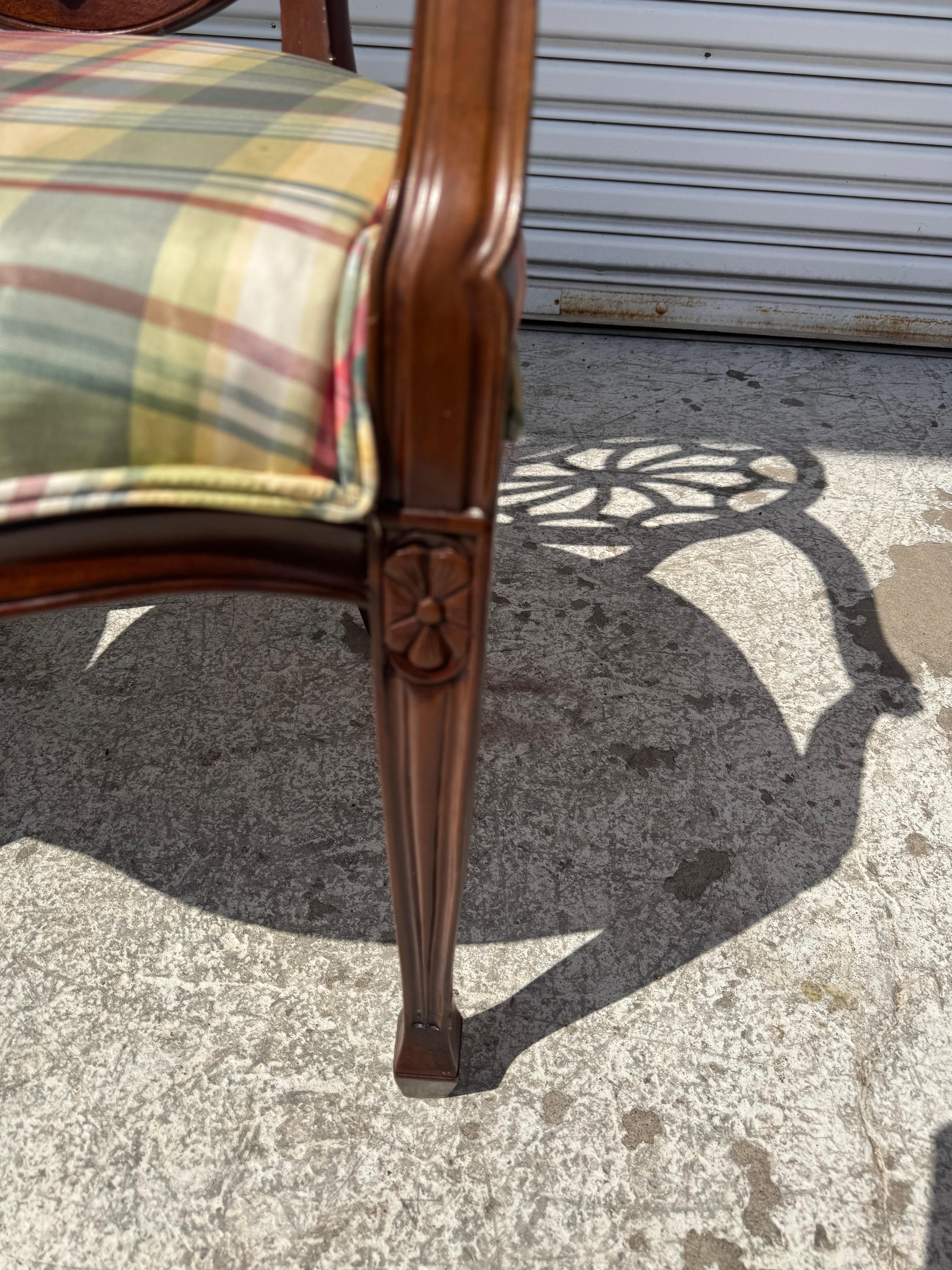 20th Century Pair of Mahogany Edward Ferrell Style Hepplewhite 