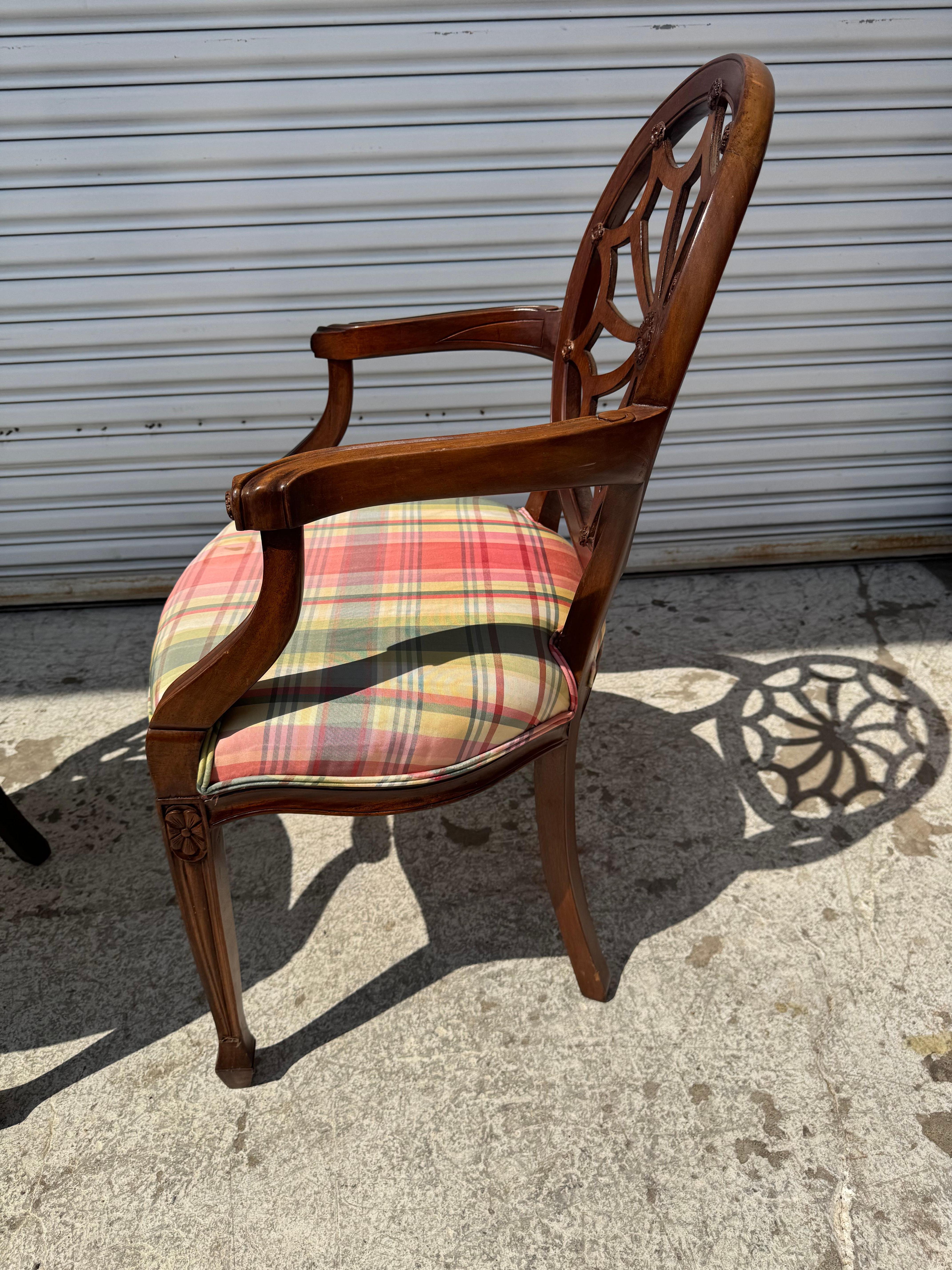 Pair of Mahogany Edward Ferrell Style Hepplewhite 
