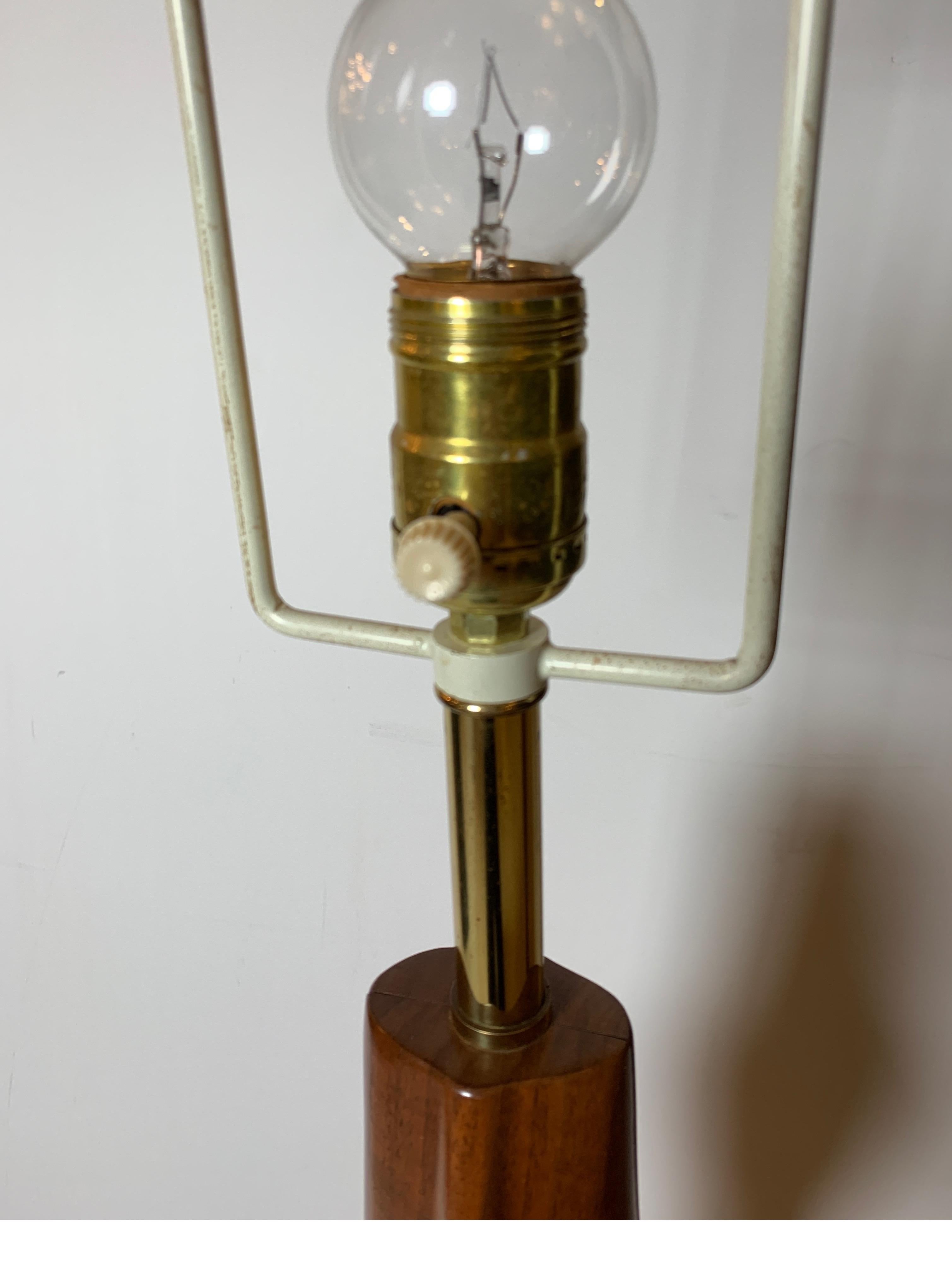 Pair of Mahogany Figural Midcentury Lamps by Laurel Lamp Co. 6