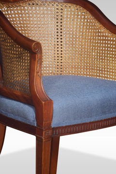 Pair of Mahogany Framed Tub Armchairs