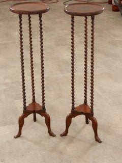 Pair of Mahogany Isle of Man Drink Tables