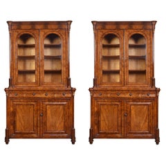 Pair of Mahogany Library Bookcases