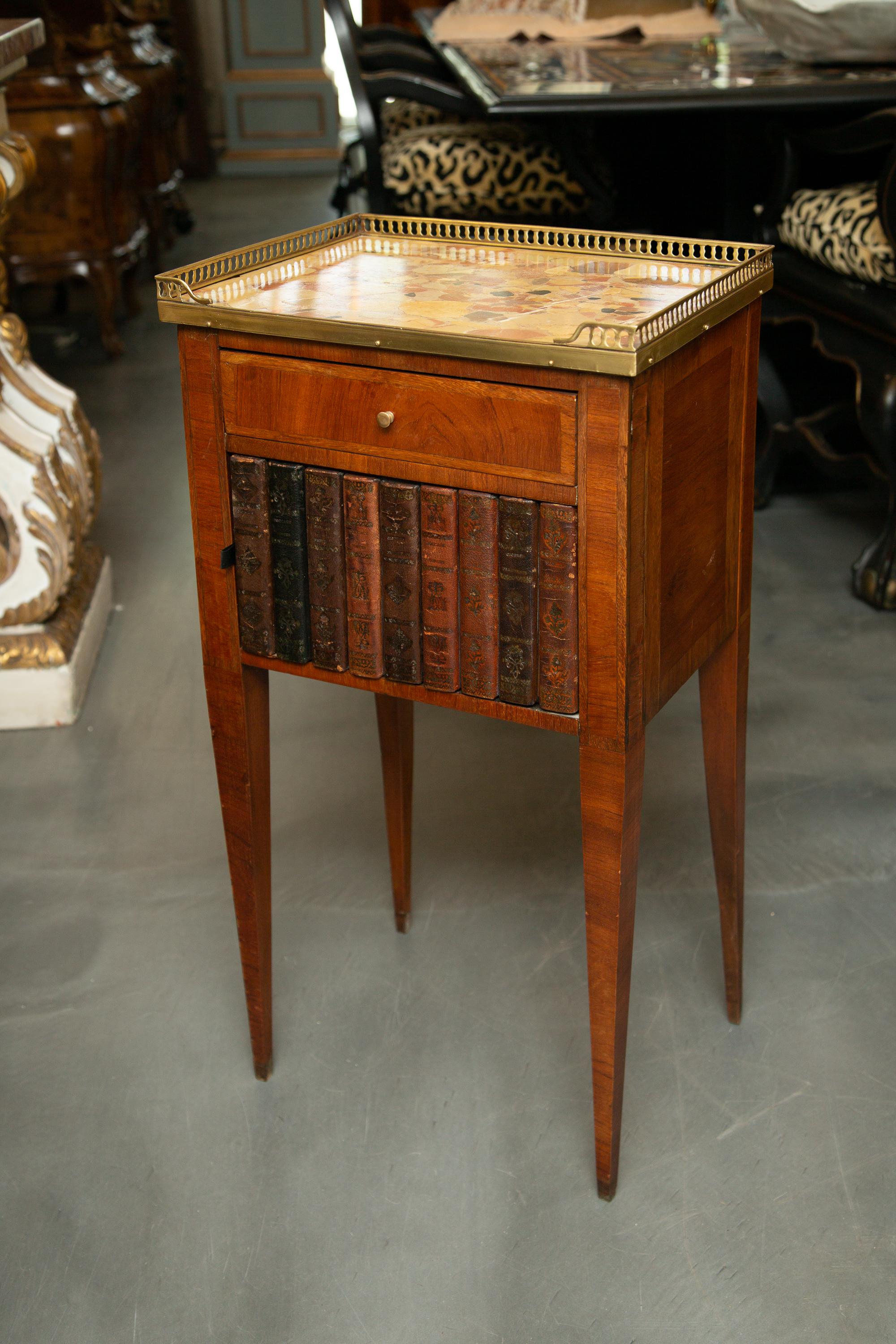 Pair of Mahogany Louis XVI Style Side Tables For Sale 1