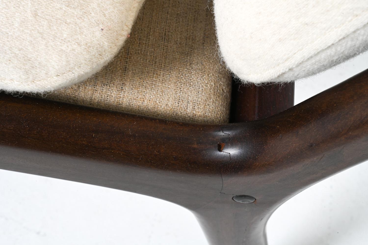 Pair of Mahogany Lounge Chairs, Model PJ 112 by Ole Wanscher for Poul Jeppesen 10