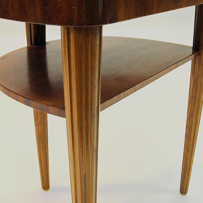 Mid-20th Century Pair of Mahogany Night Tables from Bodafors, 1940s, Sweden