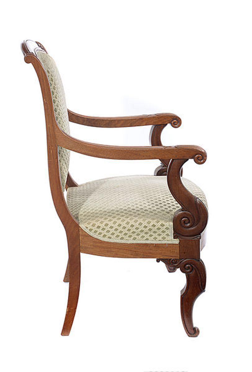 Pair of Mahogany Open Armchairs, circa 1830 For Sale 5