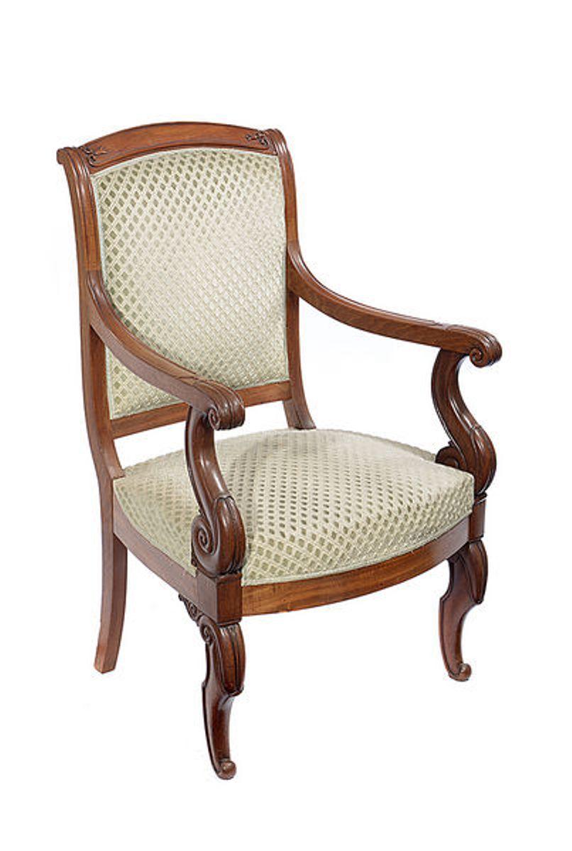 Pair of Mahogany Open Armchairs, circa 1830 For Sale 3