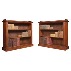 Pair of Mahogany Open Bookcases