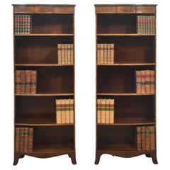 Pair of Mahogany Open Bookcases
